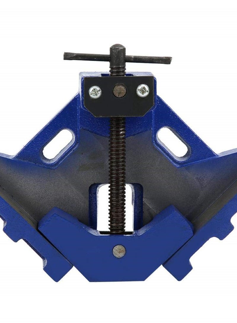 GGOOT Right Angle Clamp, 4-Inch woodworking clamping,Welder Tool Hardware Accessory Woodworking Clip Cast Iron Heavy-Duty 90° Angle Clamp,used in welding or assembly operations - Image 1