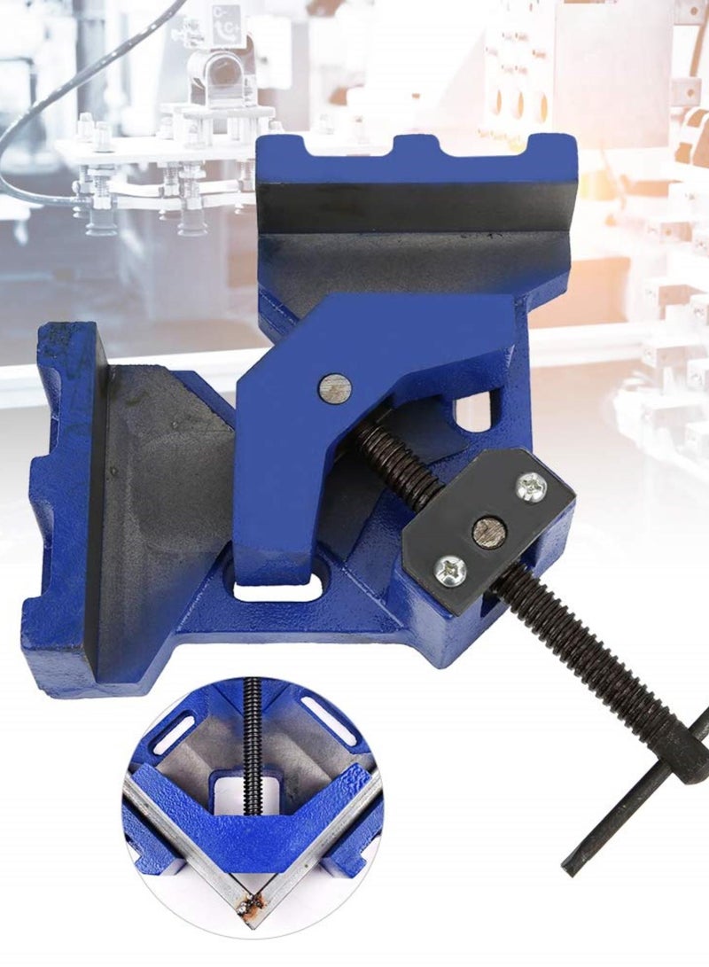 GGOOT Right Angle Clamp, 4-Inch woodworking clamping,Welder Tool Hardware Accessory Woodworking Clip Cast Iron Heavy-Duty 90° Angle Clamp,used in welding or assembly operations - Image 2