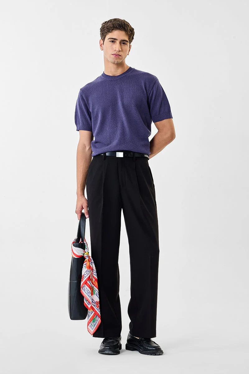 SNITCH تيشيرت كور لاب محبوك مسطح