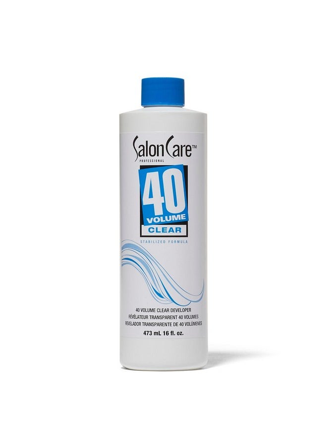 Salon Care Salon Care 40 Volume Clear Developer, Maximum Lift, Stabilized Formula for Consistent, Predictable Results, Superior Gray Coverage, 16 Ounce  - Image 1