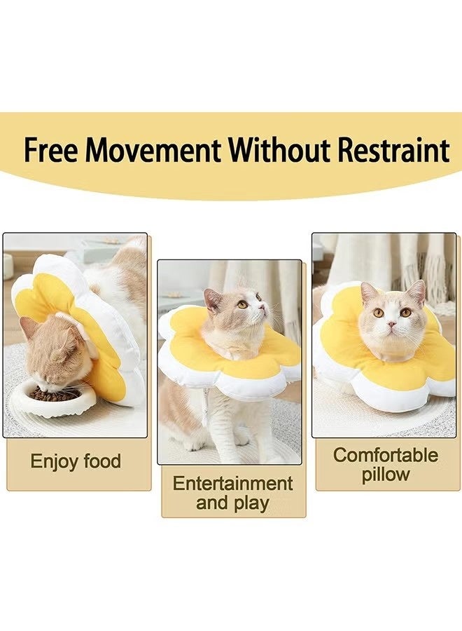 Cat Recovery Cone Collar, Soft Waterproof Elizabethan Collar for Cats and Kittens, Protective Cone for Surgery Wound Healing, Adjustable Pet E-Collar (Size S) - Image 5