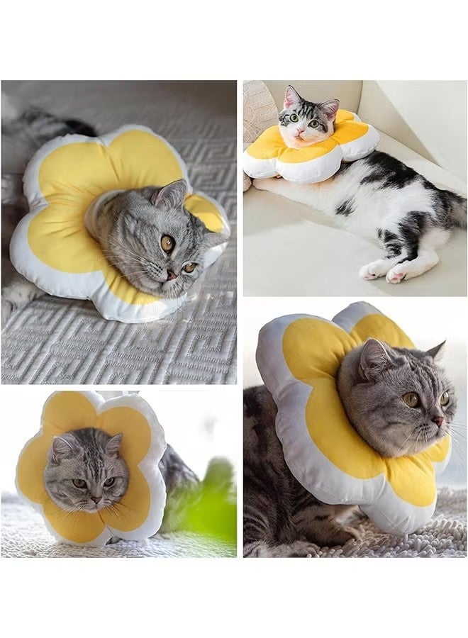 Cat Recovery Cone Collar, Soft Waterproof Elizabethan Collar for Cats and Kittens, Protective Cone for Surgery Wound Healing, Adjustable Pet E-Collar (Size S) - Image 3