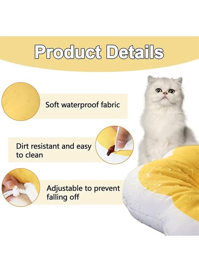 Cat Recovery Cone Collar, Soft Waterproof Elizabethan Collar for Cats and Kittens, Protective Cone for Surgery Wound Healing, Adjustable Pet E-Collar (Size S) - Image 4