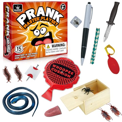 wookidel Prank kit 25 PCS Prank Stuff Pranks for Kids Adults Cool Funny Prank Gifts for April Fools Pranks Birthday Christmas - Image 1