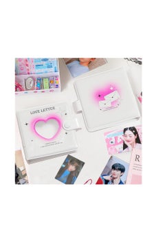 SYOSI Photocard Binder 30 Sheets 60 Pockets Mini Portable Photo Album in Loose Leaf Refillable 3-Rings Transparent Photocard Binder Cover Kpop Photocard Holder Book for Picture Cards Storage  - Image 2