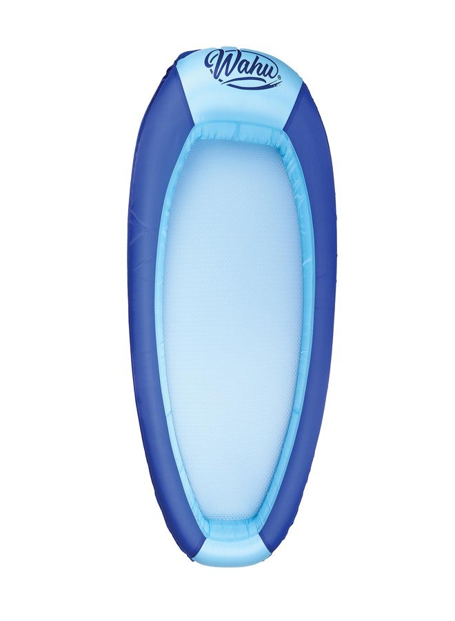 WAHU Hydro Lounger Versatile Pool Lounge Float for Sunbathing, Inflatable Beach and Pool Float Lounger with Inflate/Deflate Valve, Blue/Light Blue - Image 1