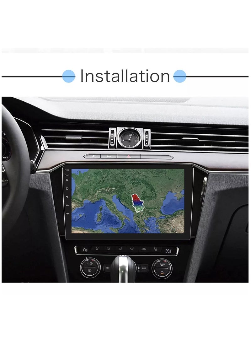 10 Inch Touchscreen Car Display 1080 p Full HD With IOS and Car Android Mirror Link Music System Android 11