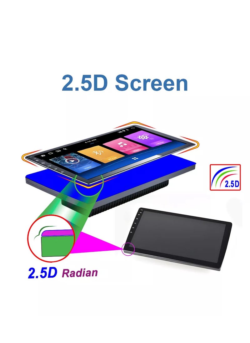 10 Inch Touchscreen Car Display 1080 p Full HD With IOS and Car Android Mirror Link Music System Android 11