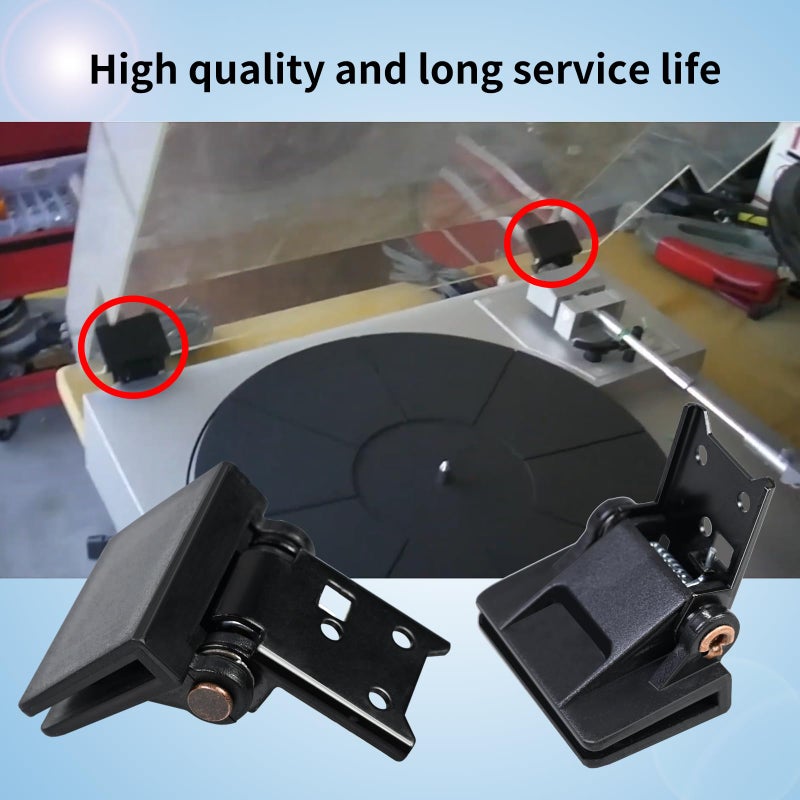 Vsttar 2 Pcs Vsttar Dust Cover Hinge Turntable Parts Compatible with Akai AP-206,AR - AR The Turntable,BSR - Quanta 450SX,Kenwood - KD-40R,Sony PS-11,PS-22,Yamaha-P-200,Different Makes Models of Turntables - Image 5