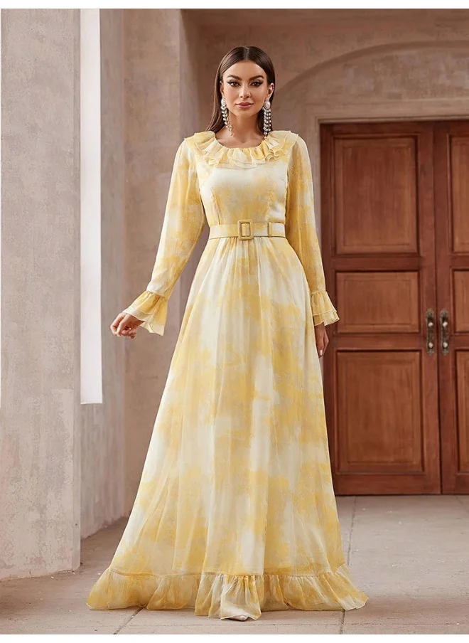 Madam Uniq Elegant Long Evening Gown for Women - European and American Style