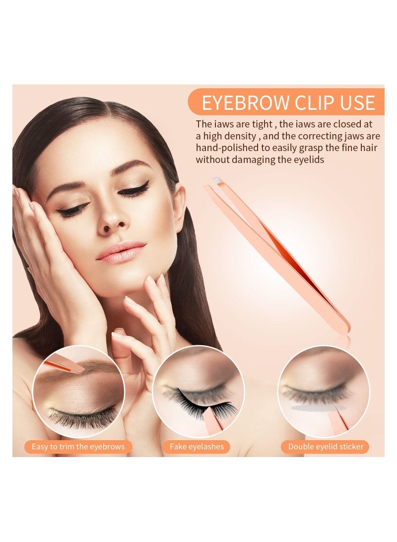 ORiTi 3 Pieces Eyelash Applicator Tool,False Eyelashes Curlers  Curved Eyelash Curler - ROSE GOLD - Image 4