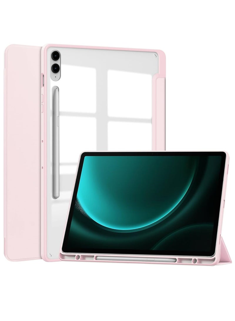 Hybrid Slim Case for Samsung Galaxy Tab S9 FE 5G 10.9 Inch/Galaxy Tab S9 11 Inch 2023 with S Pen Holder Shockproof Cover with Clear Transparent Back Shell Auto Wake/Sleep - Image 1