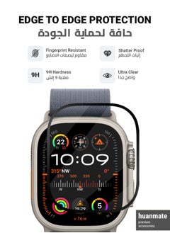 huanmate Apple Watch Ultra 2 49mm Premium Screen Protector- Crisp Clarity, Ultimate Safety, Shield Against Smudges, Reliable Quality, Easy Installation & Removal  - Image 2