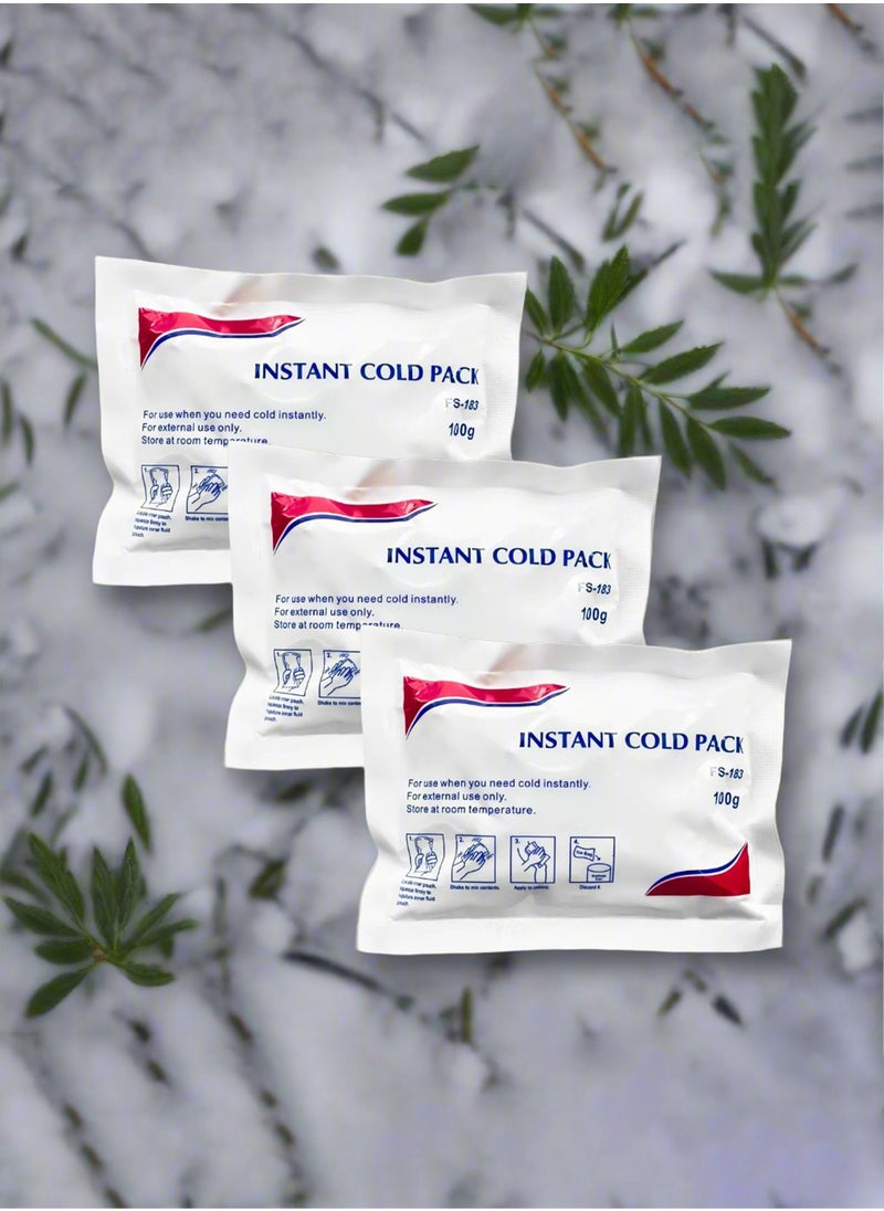 King Mariot Heavy Duty Instant Cold Pack | 100g | 14.5cm x 11cm | Portable Relief for Sprains, Muscle Pain, Burns, and Injuries  - Image 3