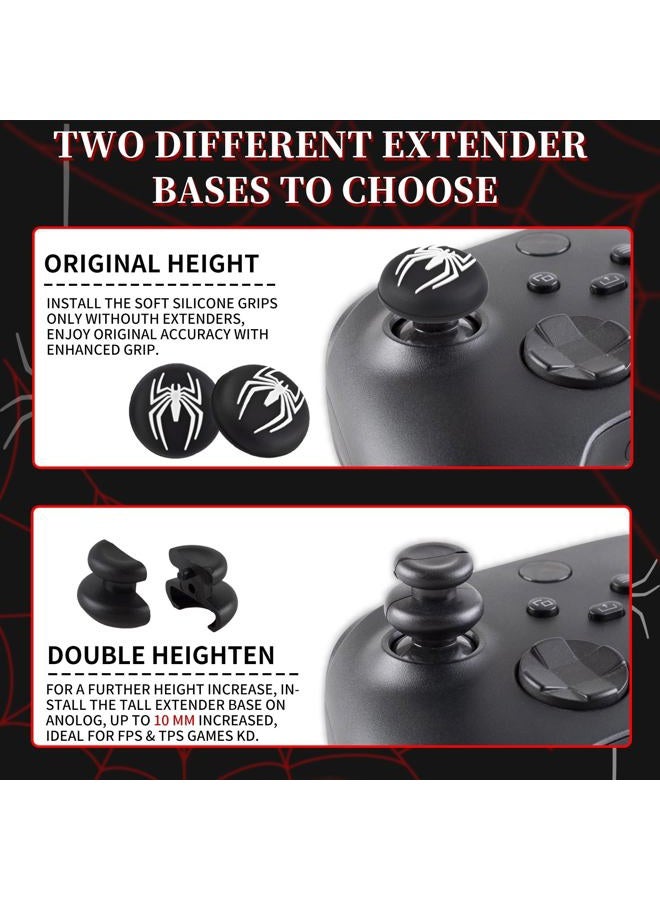 PlayRealm Silicone Skin Cover Sticker x 1 & Extender Grips x 2 for Xbox Series/One Controller Venom - Image 5