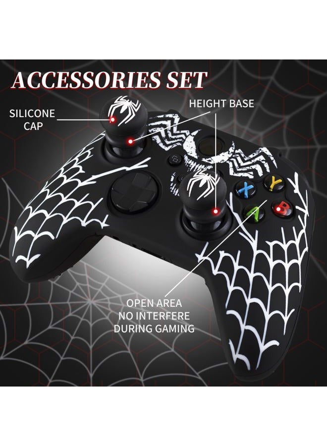 PlayRealm Silicone Skin Cover Sticker x 1 & Extender Grips x 2 for Xbox Series/One Controller Venom - Image 2