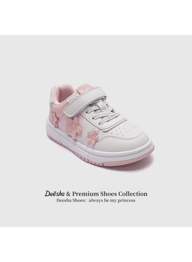 DEESHA New Arrival】 3d Floral Girls' School Versatile White Shoes, 2025 Spring/autumn Casual Sports Student Sneakers - Image 3