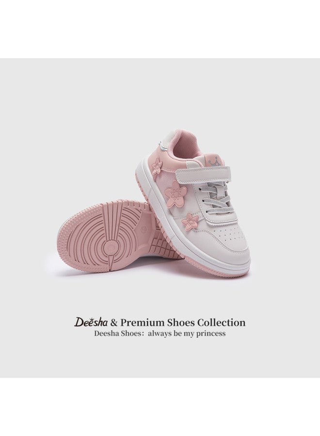 DEESHA New Arrival】 3d Floral Girls' School Versatile White Shoes, 2025 Spring/autumn Casual Sports Student Sneakers - Image 4