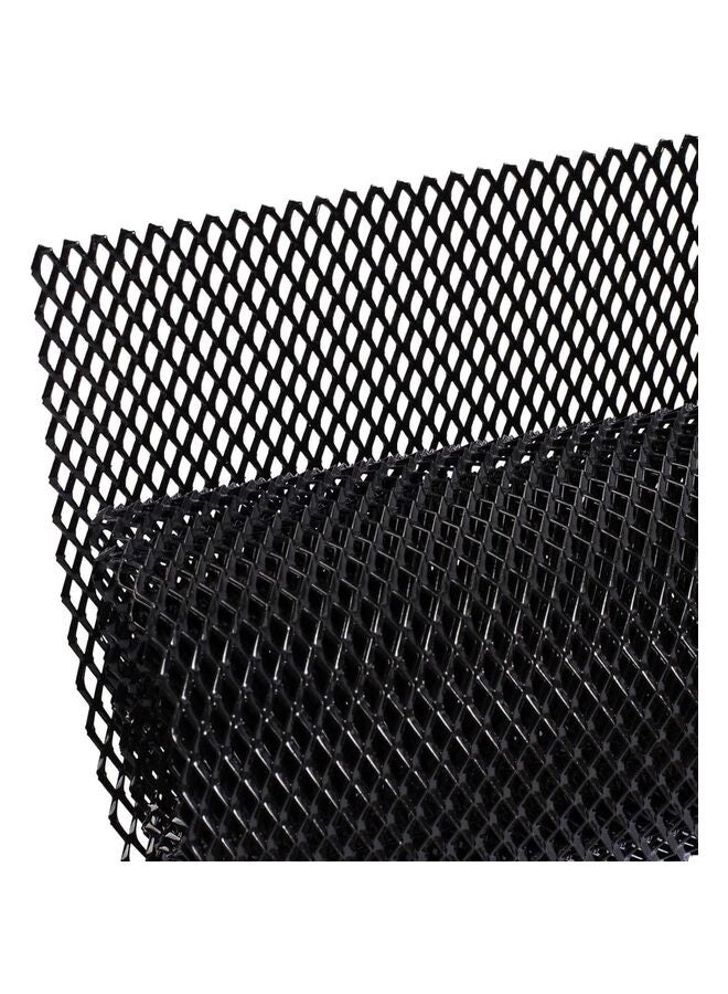 Universal 40"x13" Car Grill Mesh - Aluminum Alloy Automotive Grille Insert Bumper 8x16 mm Rhombic Hole, One of the Most Multifunctional Shape Grids Black - Image 1