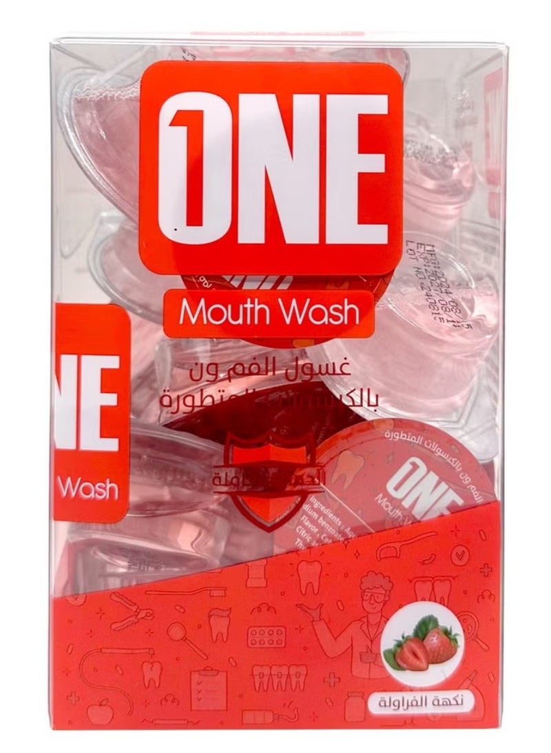 Advanced Capsule Mouthwash with Strawberry Flavour 20 capsules
