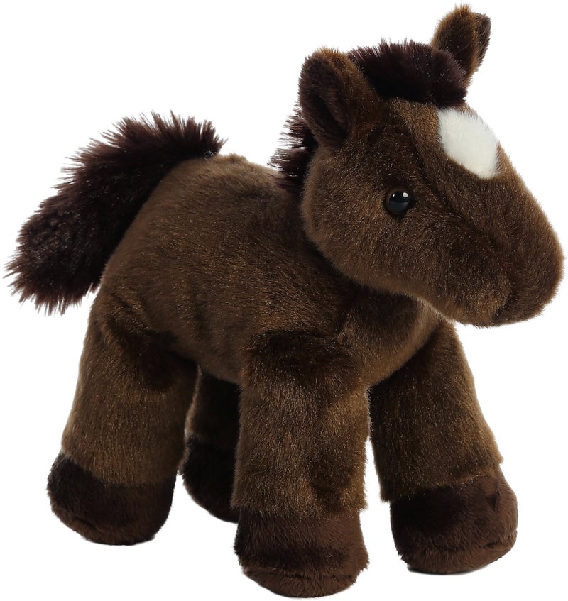 AuroraÂ® Adorable Mini Flopsieâ„¢ Chestnutâ„¢ Stuffed Animal - Mini Companions Ready for Playful Adventures - for Kids All Ages, Toddlers, Adults, and Families - Brown 8 Inches - Image 1