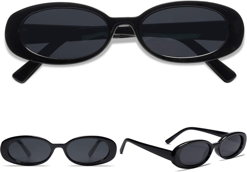VANLINKER Polarized Retro Oval Sunglasses for Women and Men Small 90s Style VL9580 - Image 2