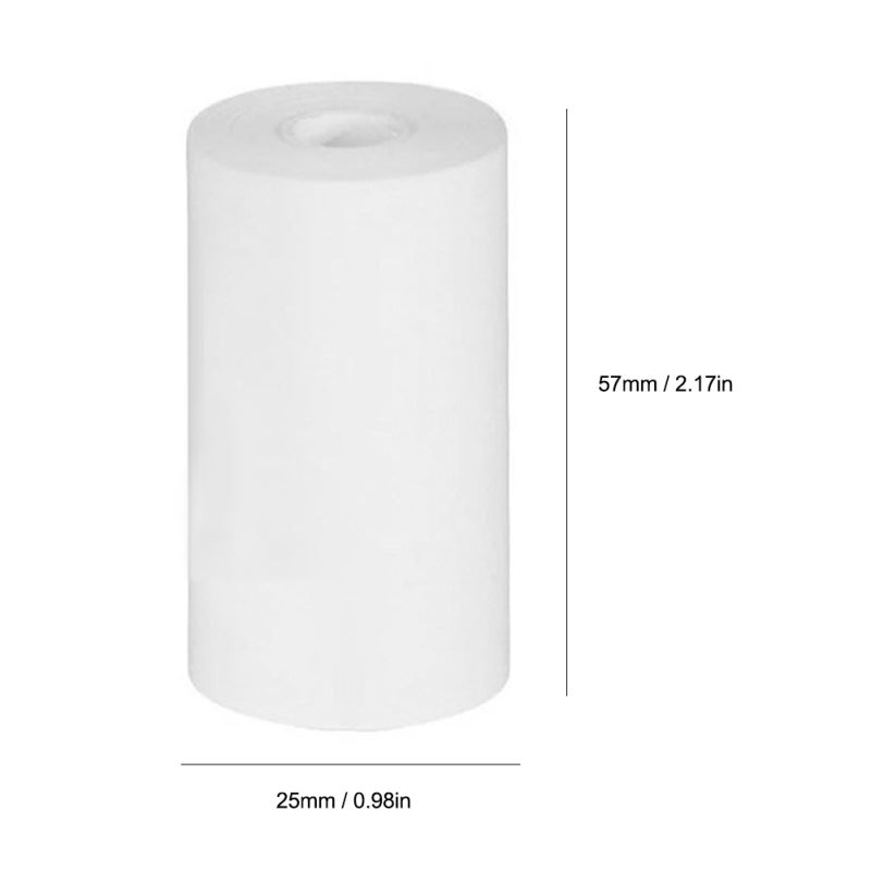Thermal Paper Roll 57*25mm Durable Environmental Material Printer Roll - Clear Smooth Printing Photo Printer for Pocket Portable Printer, Receipt Memo Journal Printing - Image 5