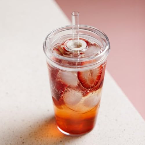 KeepCup Cold Cup - Clear Plastic, Reusable Ice Coffee Cup with Lid and Straw - Medium 12oz (340ml) - Image 2