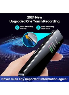 erorex Digital Voice Recorder 32Gb Portable Audio Recorder Voice Activated Recorder With Playback Password Timed Recording 1536Kbp Rechargeable Tape Recorder Mp3 Player For Lectures Meetings  - Image 3