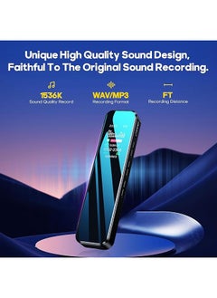 erorex Digital Voice Recorder 32Gb Portable Audio Recorder Voice Activated Recorder With Playback Password Timed Recording 1536Kbp Rechargeable Tape Recorder Mp3 Player For Lectures Meetings  - Image 5