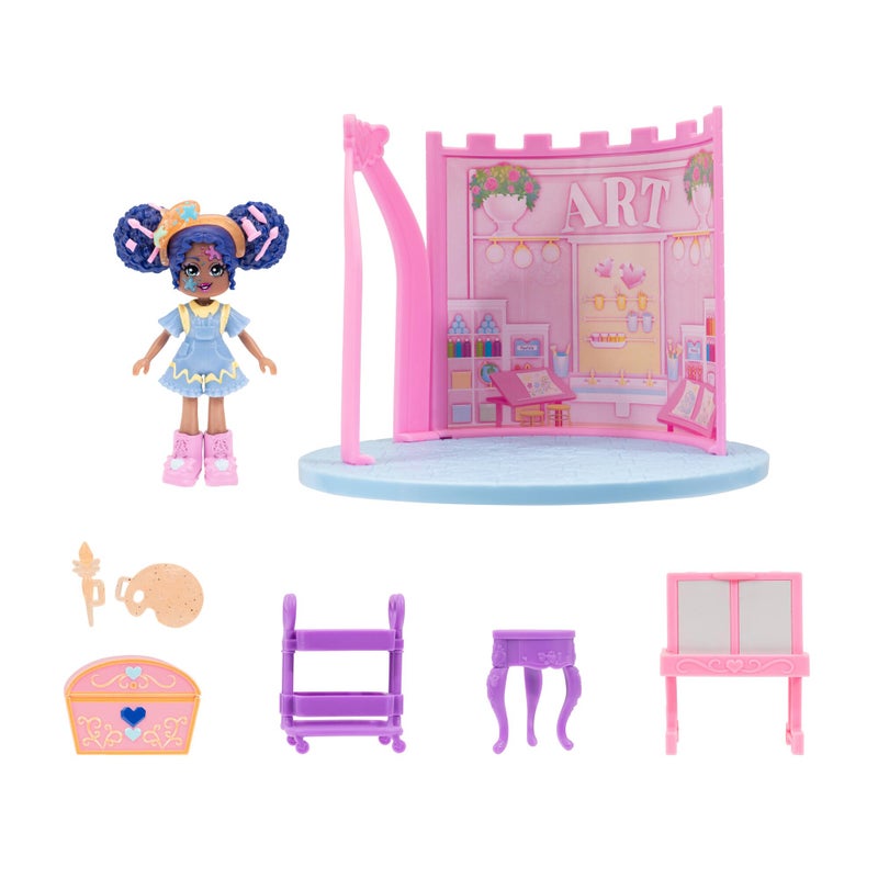 Royale High Art Class Playset - 1 Doll, 6 Accessories - 1 Surprise Water Reveal - Fits Inside Castle Playset - Virtual Item Code Included - Ages 5+ - Image 1