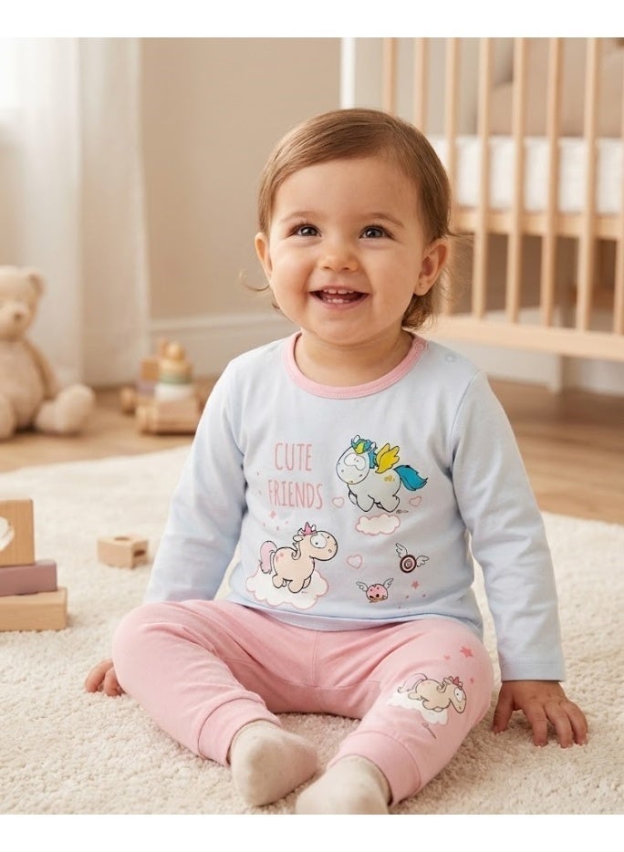 ان اي سي اي طقم بيجامة أطفال بأكمام طويلة  100% قطن, - Image 5
