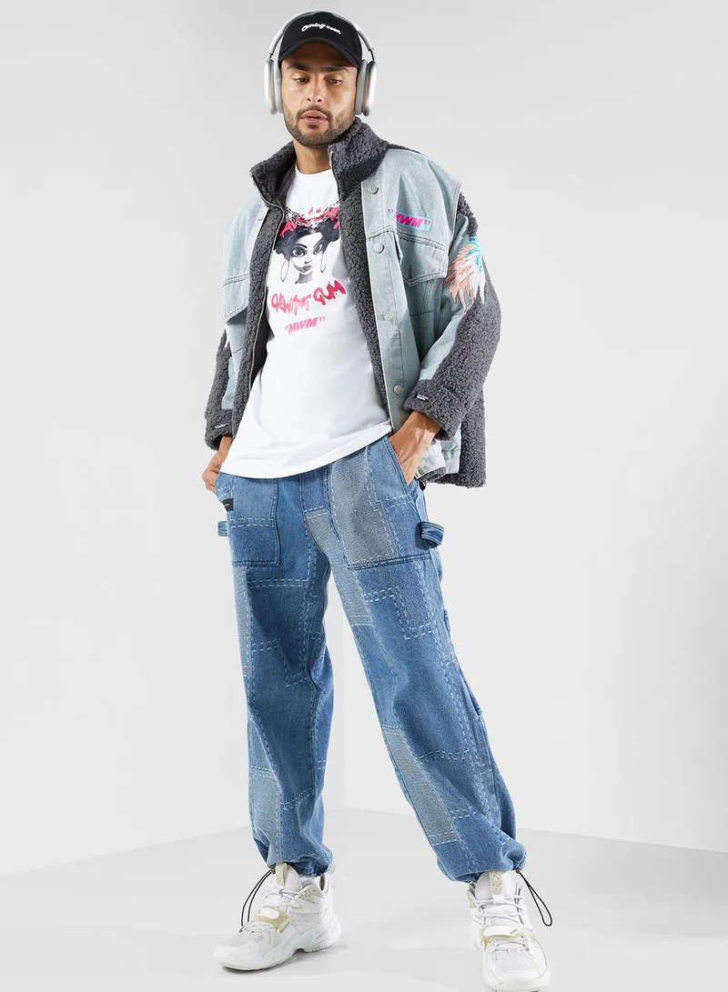 mod wave movement Cowboy Pants