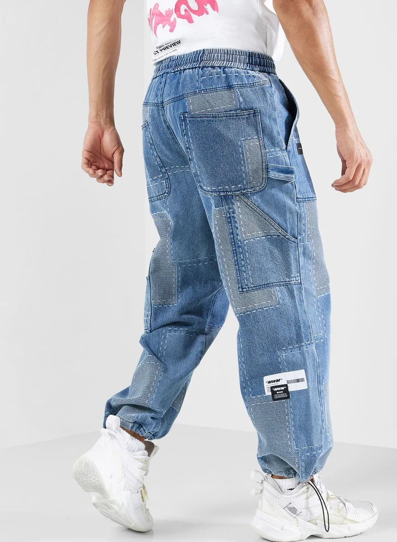 mod wave movement Cowboy Pants