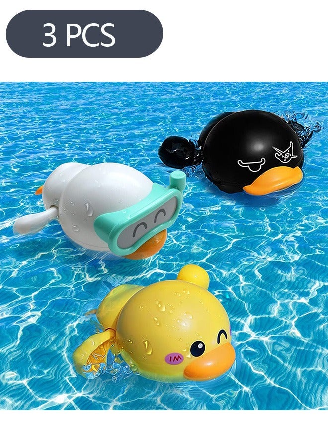 3-Piece Bath Toys for 1-5 Year Old Boy Girls Gifts, Bathtub Baby Bath Toys for 3-6 Toddlers, Swimming Pool Water Toys for Kids Ages 2-7 Gifts - Image 1