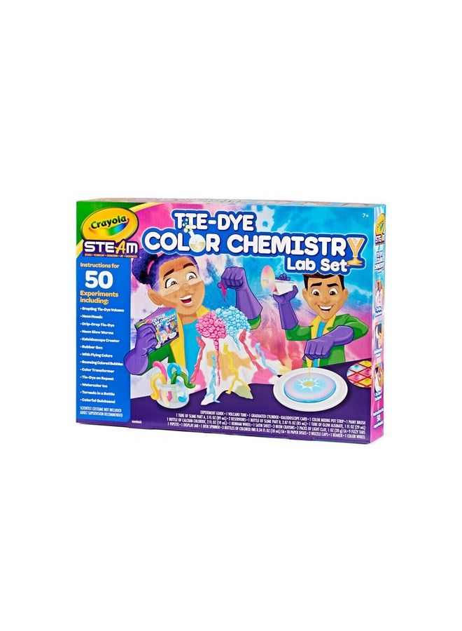 Crayola مجموعة كيمياء الألوان تاي داي للأطفال للأنشطة البخارية/الجذعية، لعبة تعليمية للأعمار 7 8 9 10 - Image 5