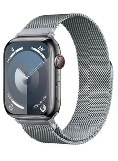 Metal Loop For Apple Watch Band 42mm 44mm 45mm 49mm for iWatch Bands Series Ultra SE 10 9 8 7 6 5 4 3 2 1 Women Men, Stainless Steel Strap with Magnetic Clasp