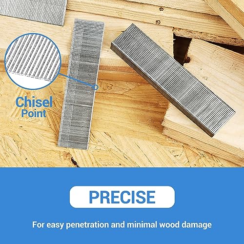 meite 18 Gauge Brad Nails, 1-1/4 Inch 18GA Brad Nails Galvanized Small Finishing Nail Gun Nails for Pneumatic, Electric Brad Nailer Gun (1,000 Counts) - Image 4