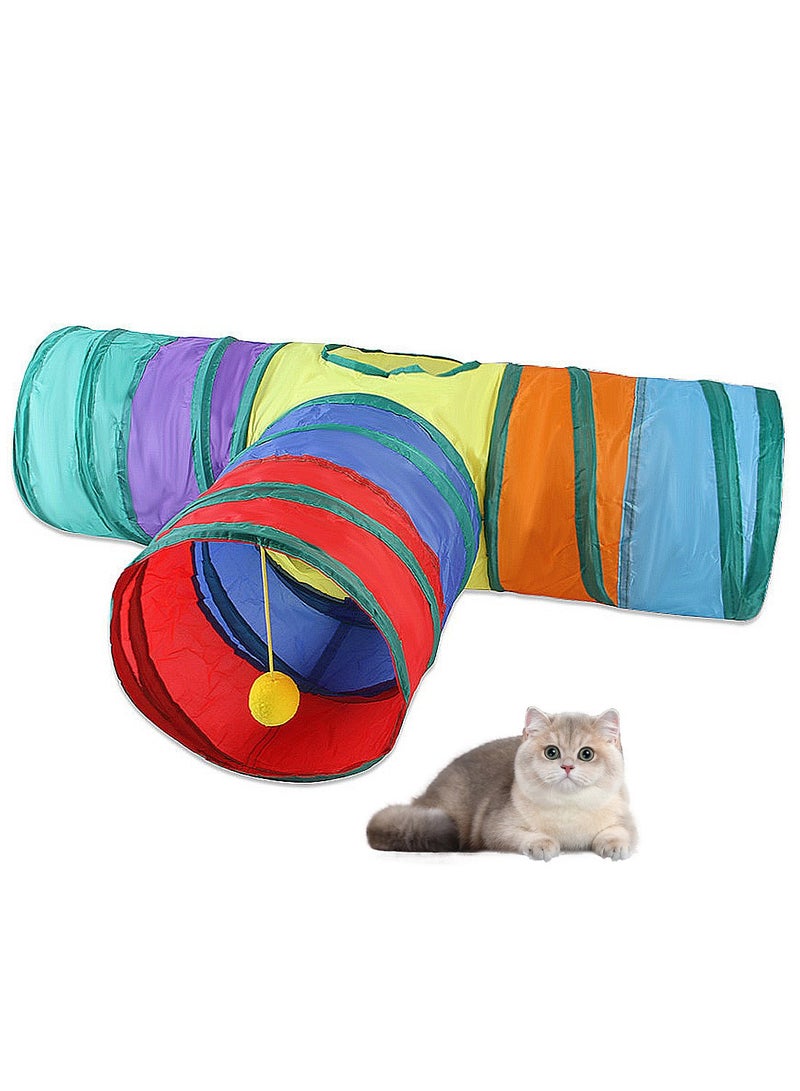 Kidle Cat Toys Tunnel Interactive Kitten Toys for Indoor Cats Chase and Exercise - Image 1