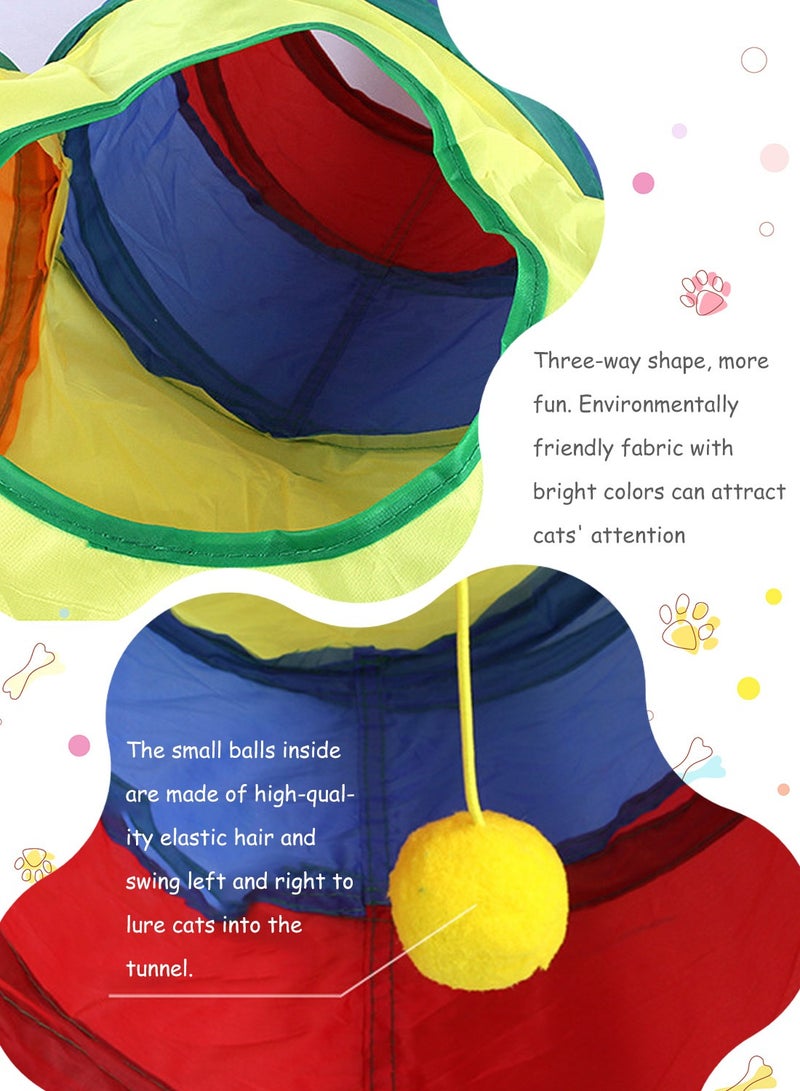 Kidle Cat Toys Tunnel Interactive Kitten Toys for Indoor Cats Chase and Exercise - Image 2