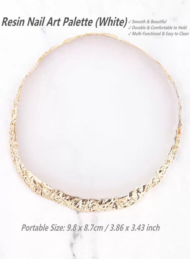 FULINJOY 21Pcs Nail Art Design Tool Kits - 1 Resin Nail Art Palette, 5 Nail Art Dotting Pens, 15 Nail Art Brushes, Nail Polish Mixing Palette Double-Ended Dotting Pen Nail Liner Nail Drawing Brushes - Image 4