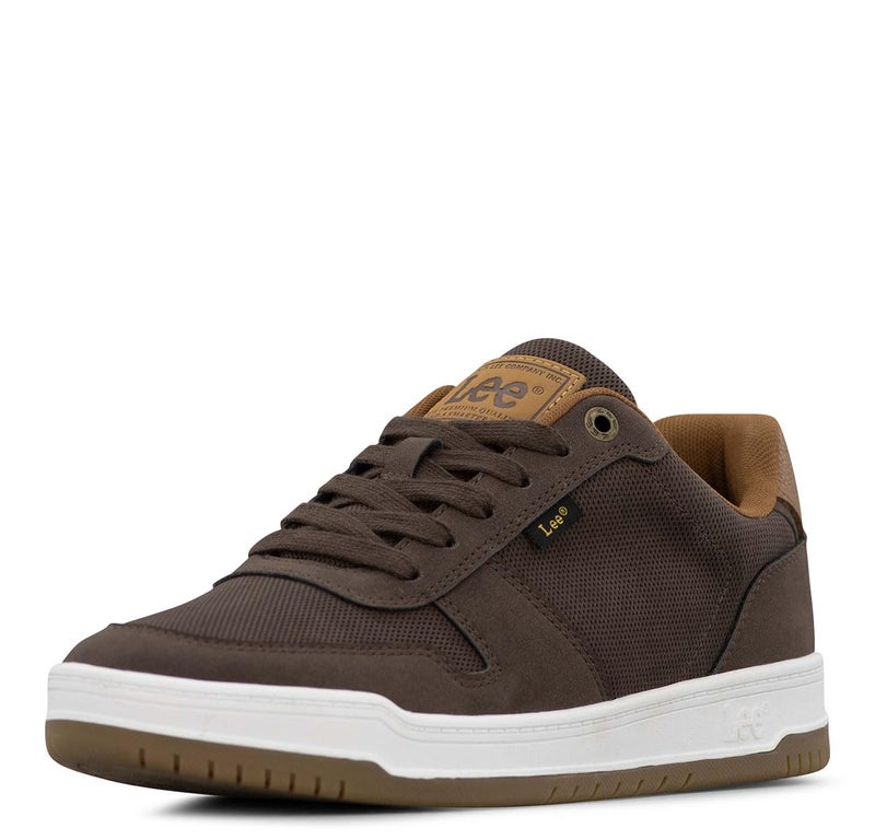 Lee Men's Specter Retro Court Fashion Sneaker, Chocolate/British Tan, 11.5 M - Image 1