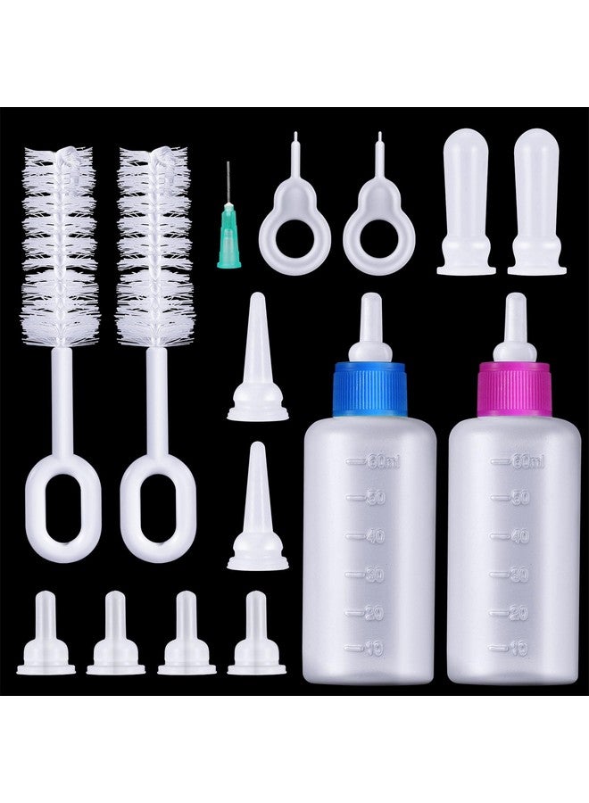 Tondiamo 16 Pieces Pet Feeding Bottle Kit Kitten Bottles Kitten Milk Replacer Puppy Milk Feeder With Replacement Nipples Puppy Feeding Bottles For Small Animals Newborn Dog And Cat Nursing Supplies - Image 1