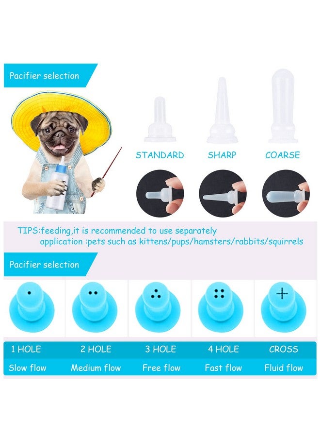 Tondiamo 16 Pieces Pet Feeding Bottle Kit Kitten Bottles Kitten Milk Replacer Puppy Milk Feeder With Replacement Nipples Puppy Feeding Bottles For Small Animals Newborn Dog And Cat Nursing Supplies - Image 5