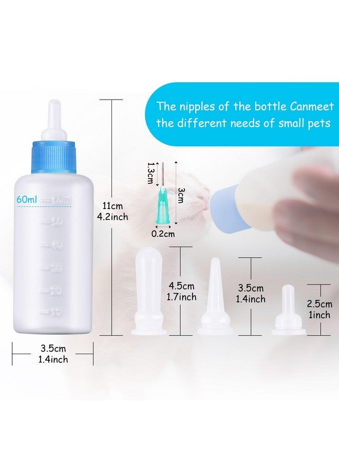 Tondiamo 16 Pieces Pet Feeding Bottle Kit Kitten Bottles Kitten Milk Replacer Puppy Milk Feeder With Replacement Nipples Puppy Feeding Bottles For Small Animals Newborn Dog And Cat Nursing Supplies - Image 3