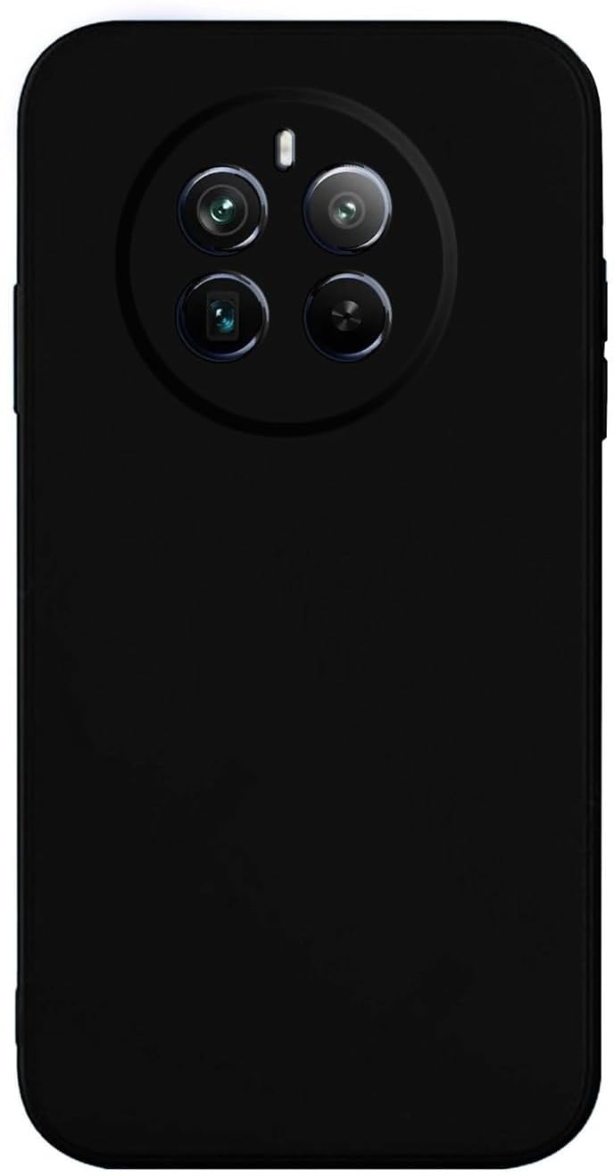 SPAZY CASE® Realme P1 5G / Realme 12 Plus 5G / Narzo 70 Pro 5G / Narzo 70 5G Back Cover | Soft Silicone Slim Back Case Cover - Black - Image 2