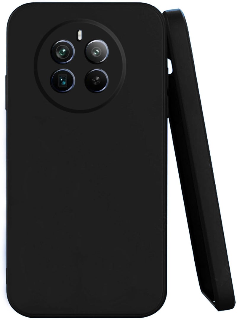 SPAZY CASE® Realme P1 5G / Realme 12 Plus 5G / Narzo 70 Pro 5G / Narzo 70 5G Back Cover | Soft Silicone Slim Back Case Cover - Black - Image 1