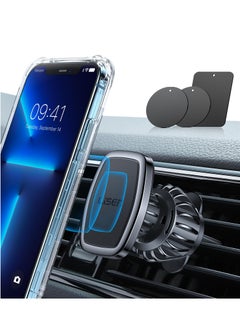 Lisen Magnetic Phone Holder for Car Mount, Car Phone Holder Mount, Strong Magnets, Cell Phone Holder for Car, Case Friendly, iPhone Car Holder for All Smartphones & Tablets Black  - Image 3