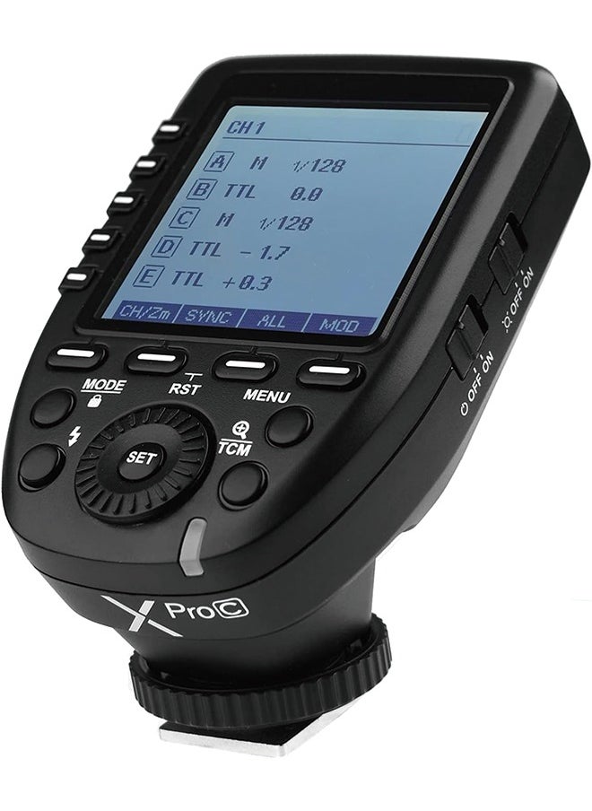 Godox - Godox Xpro-C TTL Wireless Flash Trigger Compatible for Canon EOS Cameras, Support 1/8000s HSS, 5 Dedicated Groups Buttons, Large Dot-Matrix LCD Display - Image 1