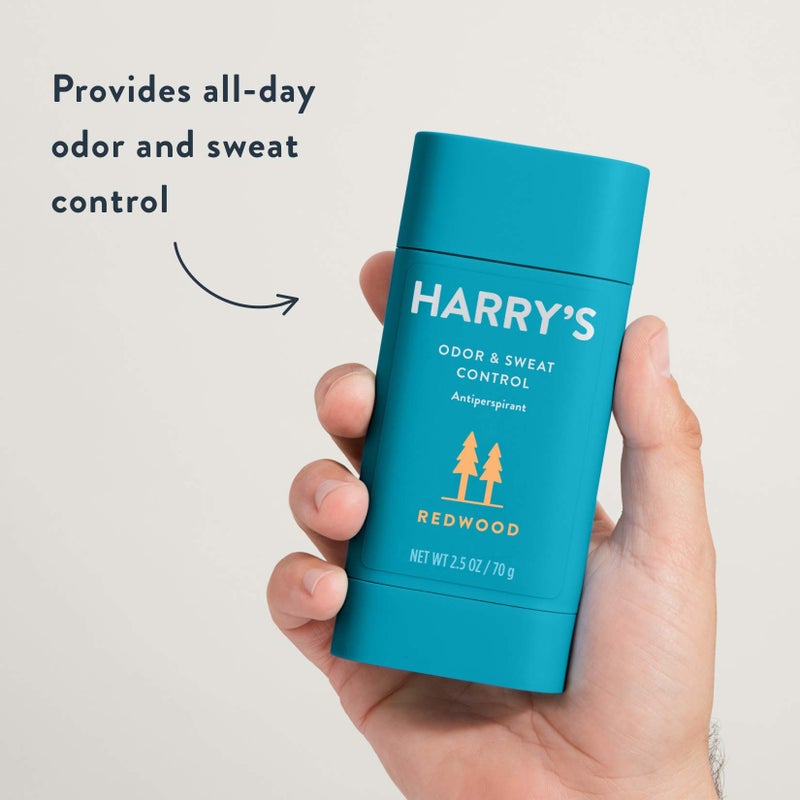 Harry's Antiperspirant Deodorant, Sweat & Odor Control Antiperspirant for Men, Redwood, 2.5 oz Pack of 3 - Image 4